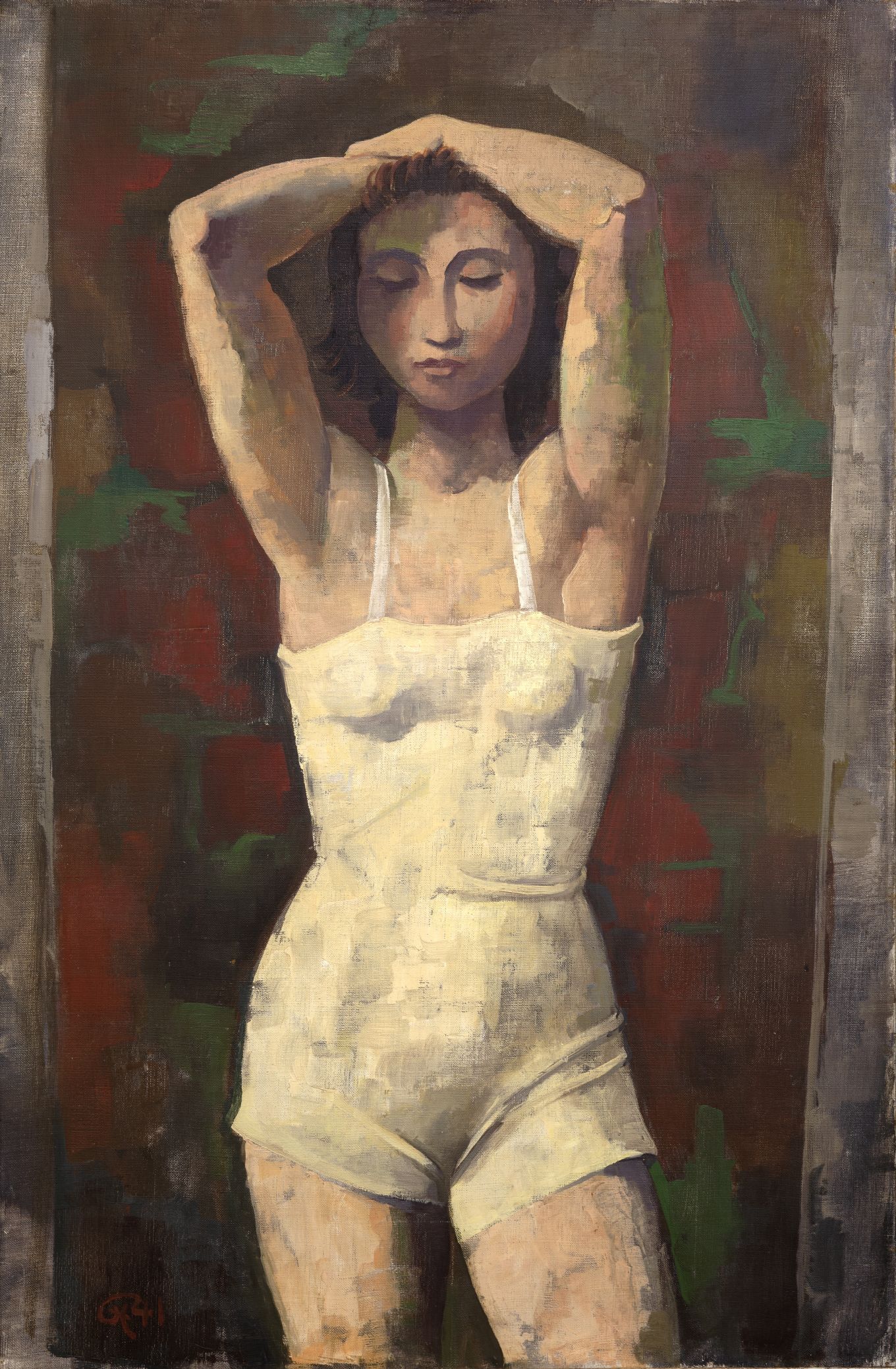 Karl Hofer, Mädchen mit erhobenen Armen, 1941